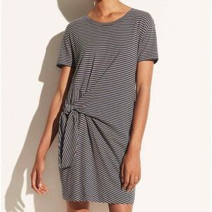 VINCE Knot Striped Dress